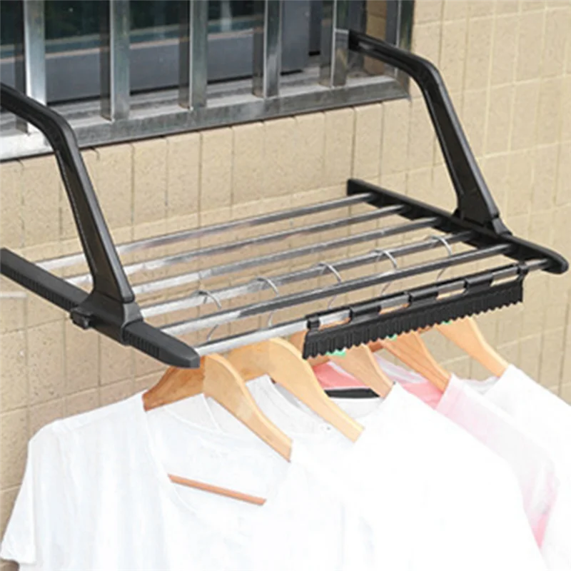 Folding Towel Radiator With 5 Rails - Clothes And Towel Drying Rack, Airer Dryer Pole, Home Decoration Accessories
