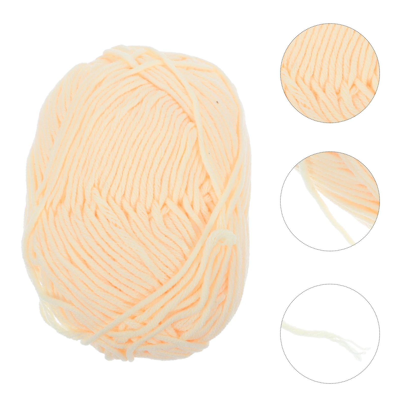 

50 G Milk Cotton Yarn Chunky for Crocheting Organic Beginner Bulky Cream Thick Knitting