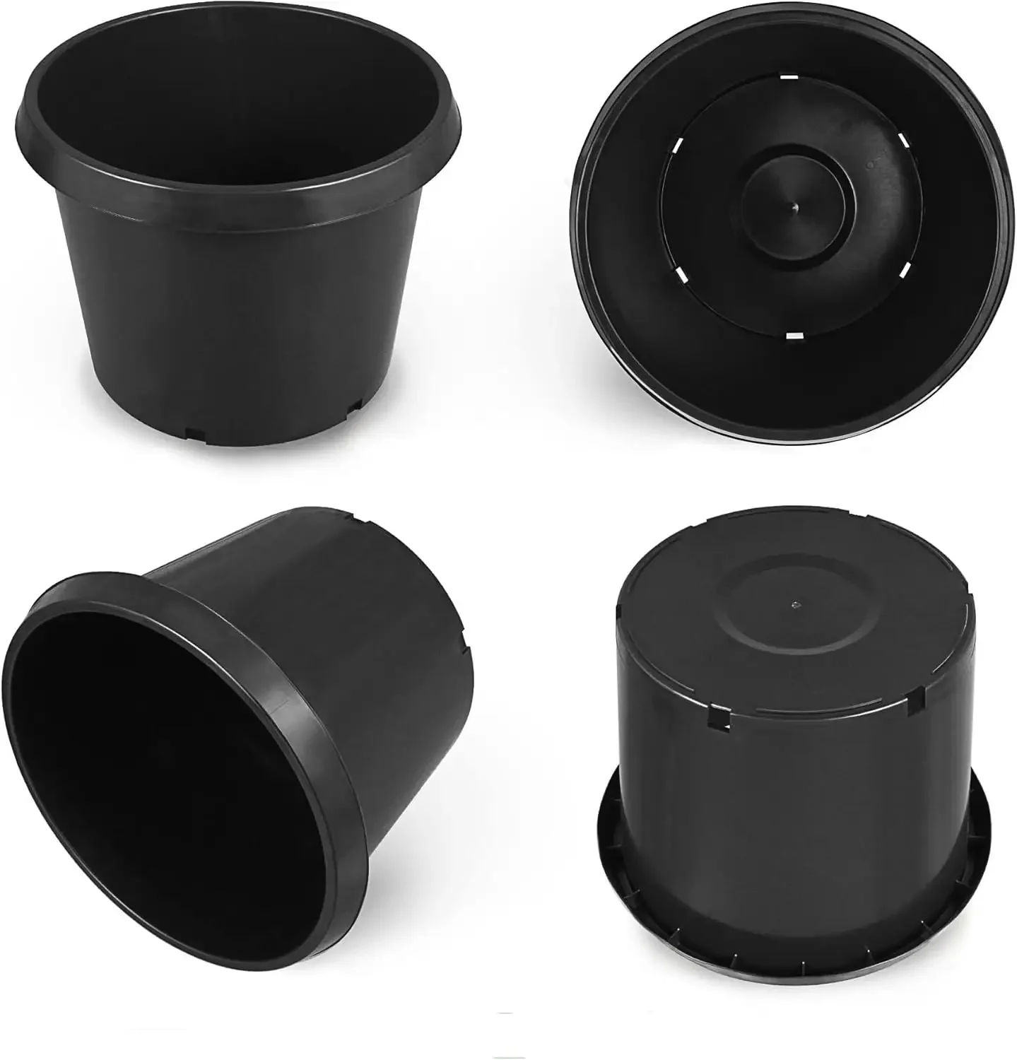 

20 Gallon Flexible Nursery Pots Gallon Pot with Drainage Holes Plastic Plant Container Suitable for Indoor Outdoor Vegetables