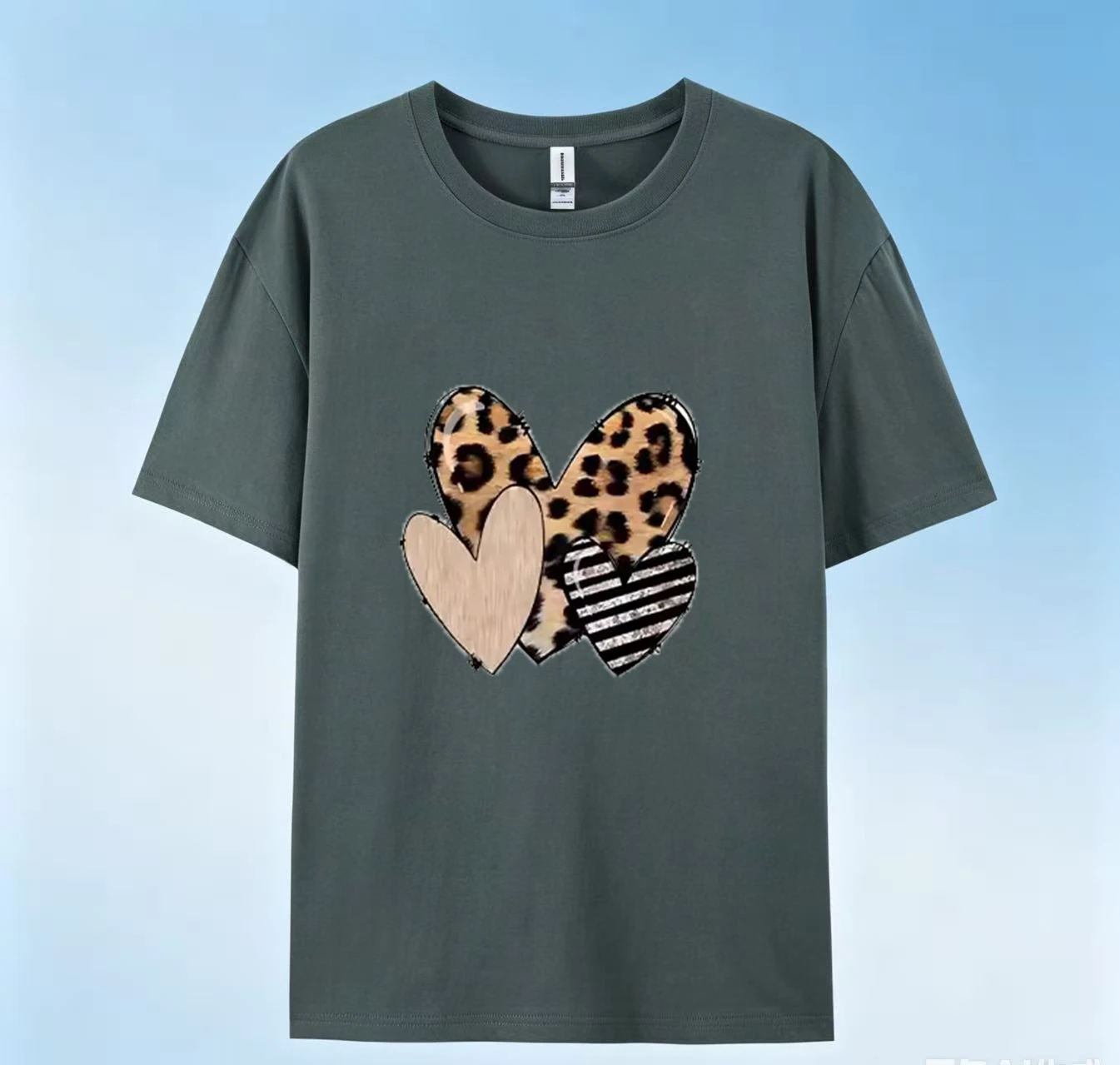 Women's 100% Cotton White Short-Sleeve T-Shirt Cartoon Design Age-Reducing Regular Shoulder Fit Summer Loose Style New Arrivals
