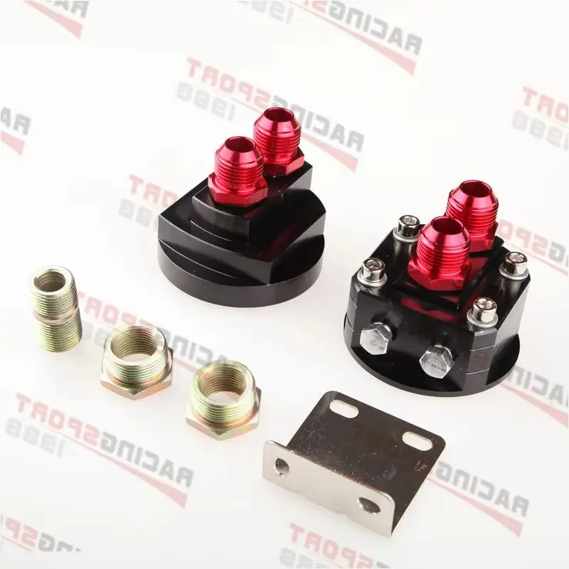 Oil Filter Relocation Male Fitting Adapter Kit 3/4\
