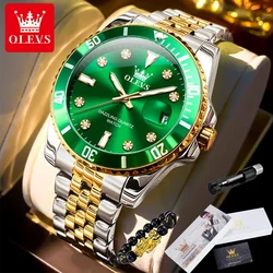 OLEVS 9809 Men's Watch Original Waterproof Automatic Date Rotation Ring Luxury Brand Diving Quartz Men's Watch Reloios Masculino