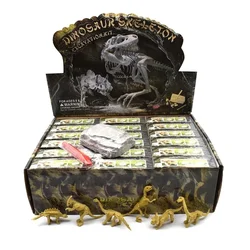 1PCS Dinosaur Fossils Simulation Tyrannosaurus Science Jurassic World Park DIY Archaeological Excavation Game Toys For Children