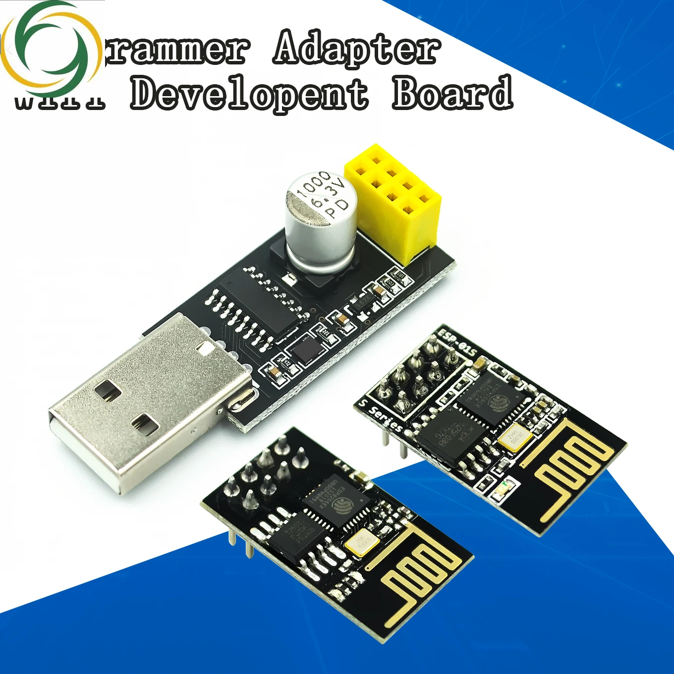 ESP01 Programmer Adapter UART ESP-01 ESP-01S ESP8266 CH340G USB to ESP8266 Serial Wireless Wifi Developent Board Module