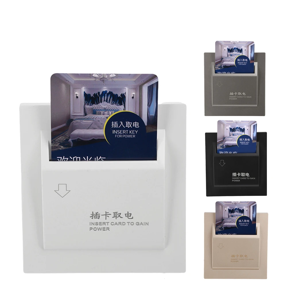 AC 180-250V 40A Card Insertion Power Switch Three Wire Power Switch Hotel Plug-In Power Switch Key Card Delay Power-Off Door