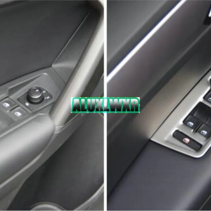 car-styling for Volkswagen VW Tiguan 2 Mk2 2017 To 2024 Glass Switch Cover Door Window Button Decoration Panel car Accessories