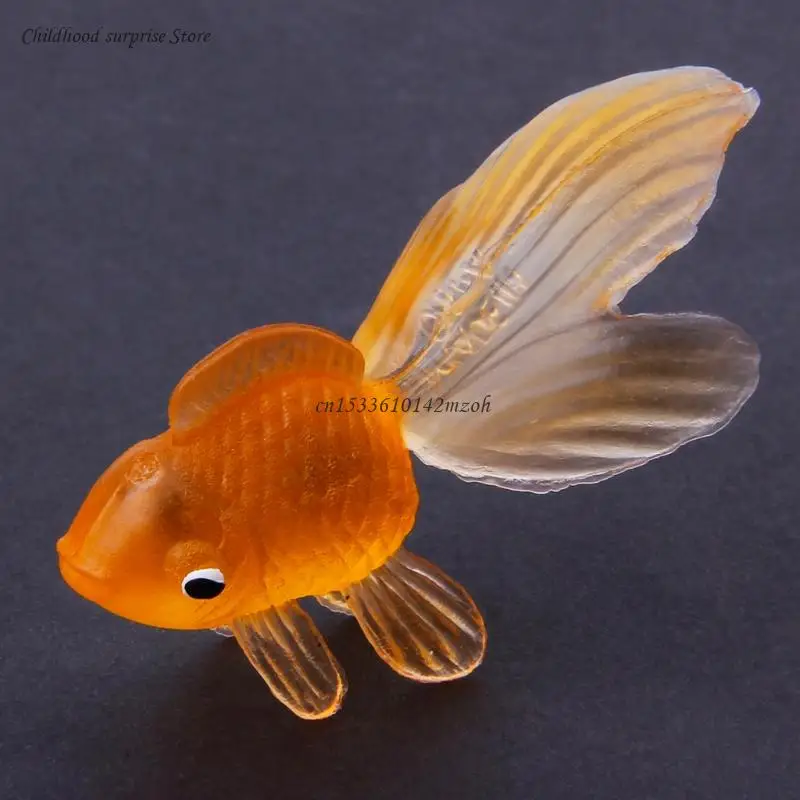 Kinder Mini Spielzeug Realistische Golden Fish Tragbare Cupcake Party Gefälligkeiten Dropship