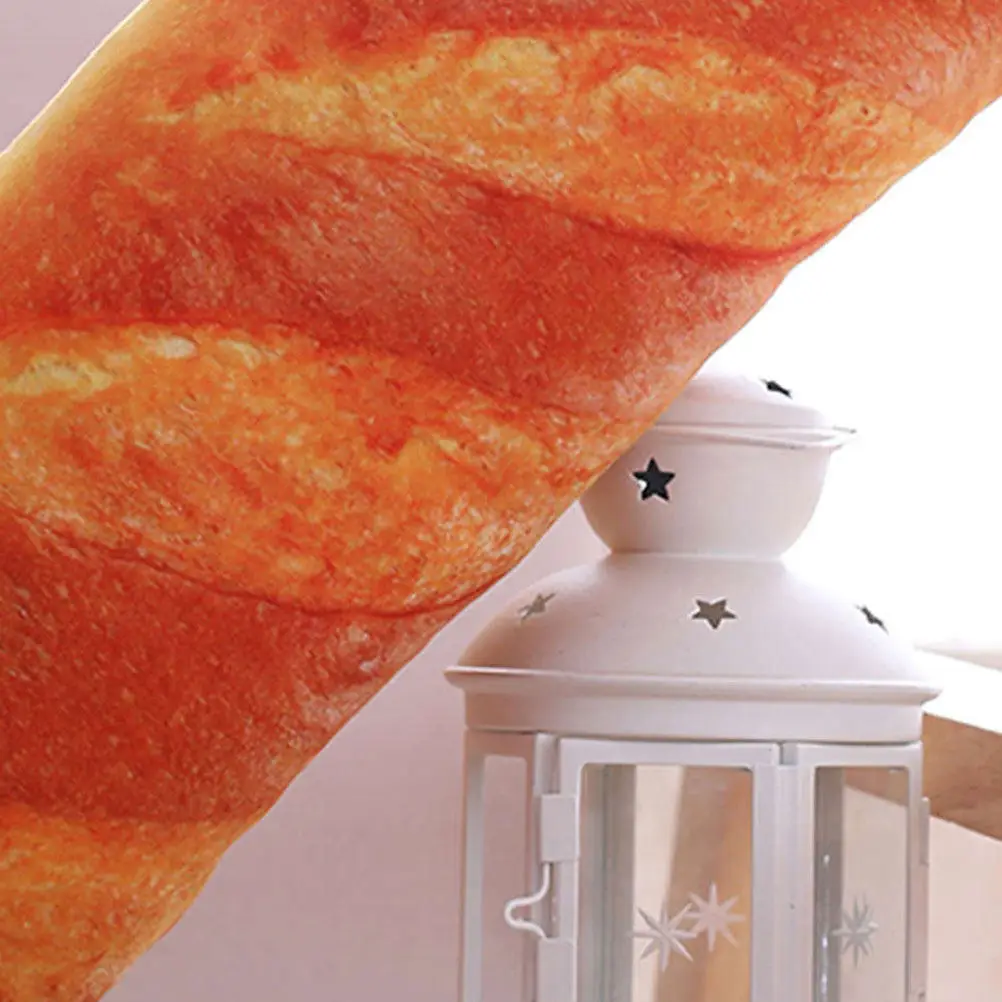 

Реалистичная подушка в форме французского хлеба, 55 см, мягкая, из ПП-хлопка, для поддержки поясницы, спины и головы, для дивана, кровати, домашнего и офисного использования