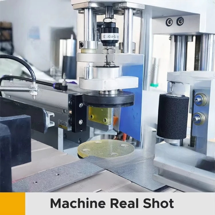 Stick Label Machine Automatic 4 Side Square Snack Jar Fruit Square Bottle Adhesive Sticker Labeling Machine