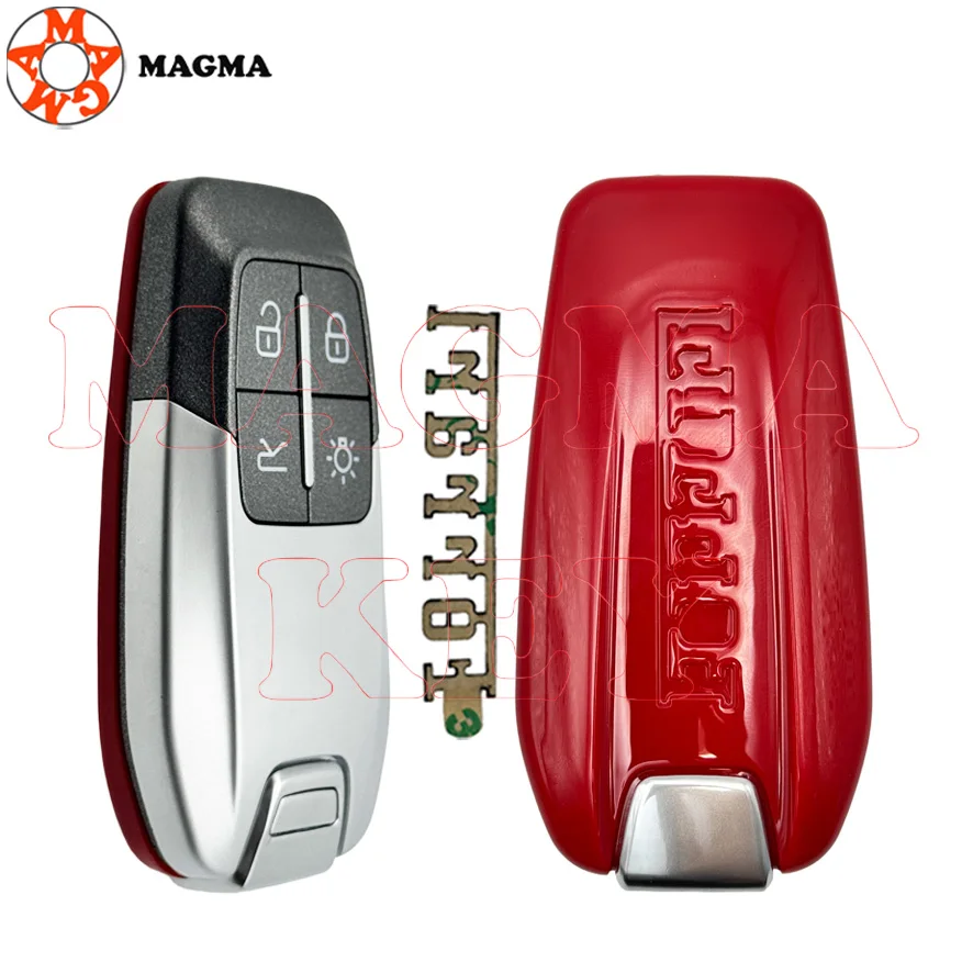 MAGMA استبدال مفتاح قذيفة لفيراري 458 588 488GTB LaFerrari 2014-2020 حافظة مفتاح ذكية عالية الجودة مع L00ogo مع شفرة #1