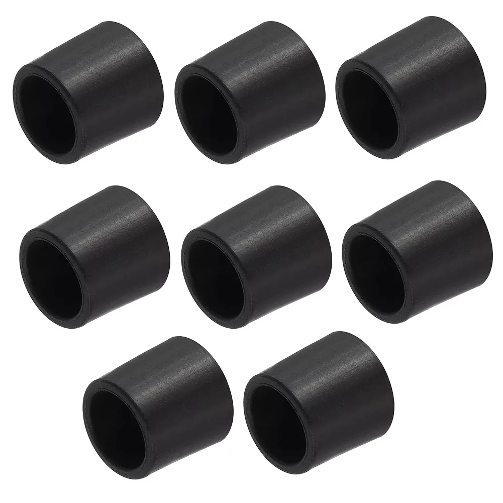 Convenient and Effective Rubber Door Stopper Tips 8 PCS Replacement Quick Installation Prevents Slamming (Black)