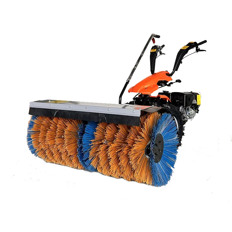 Snow sweeper manufacturer gasoline snow cleaning machine gear drive snowplow electric start snow removal machine