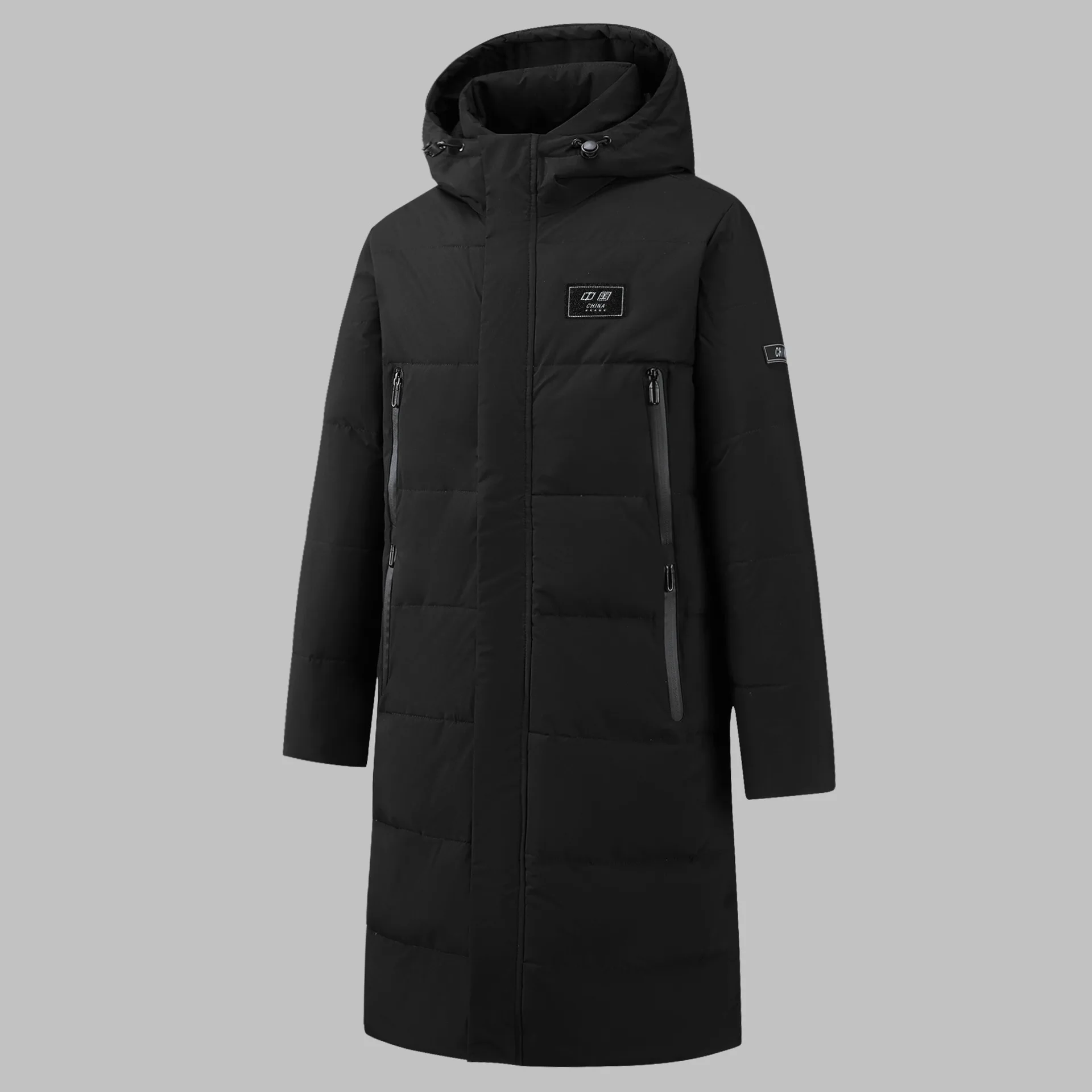 Men Hooded Long Puffer Jackets Quality White Duck Down Coats Unisex Winter Down Jackets Couples Outdoor Windproof Warm Jackets 3