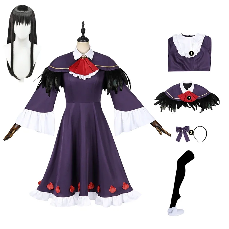 

Puella Magi Madoka Magica Akemi Homura Cosplay Costumes Wig Dress Skirt for Halloween Party Event 2025