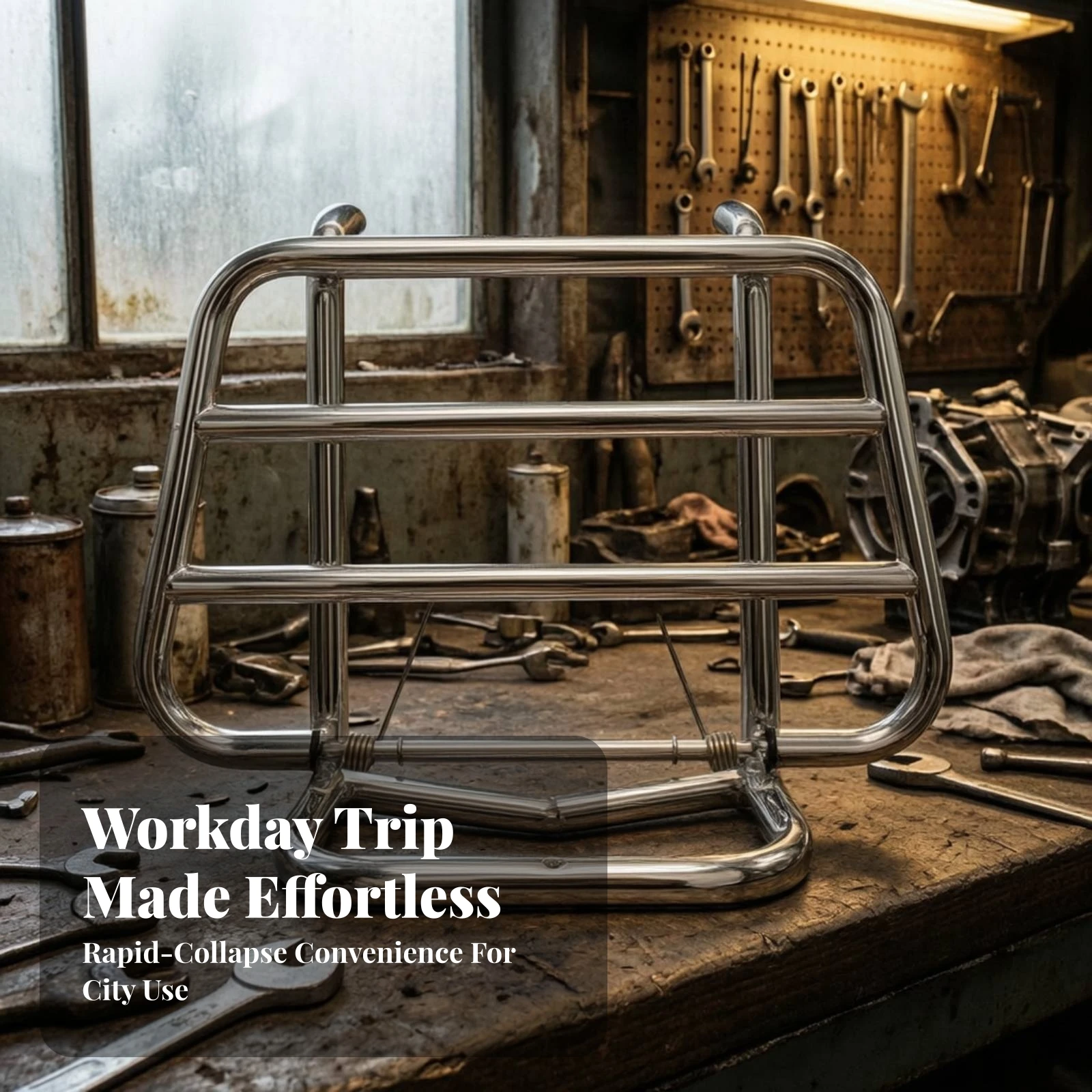 Front Luggage Rack with Mounting Hardware Easy to Install Front Luggage Rack Long-Lasting Corrosion-Resistant for Commuters