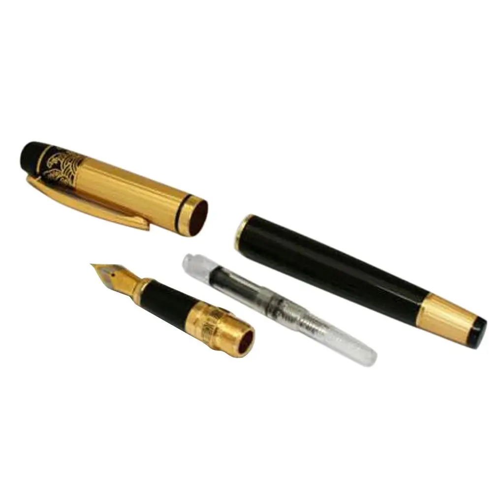 

901 Fountain Pen, Chinese Metal Ink Pens Collection, Medium Nib Point -