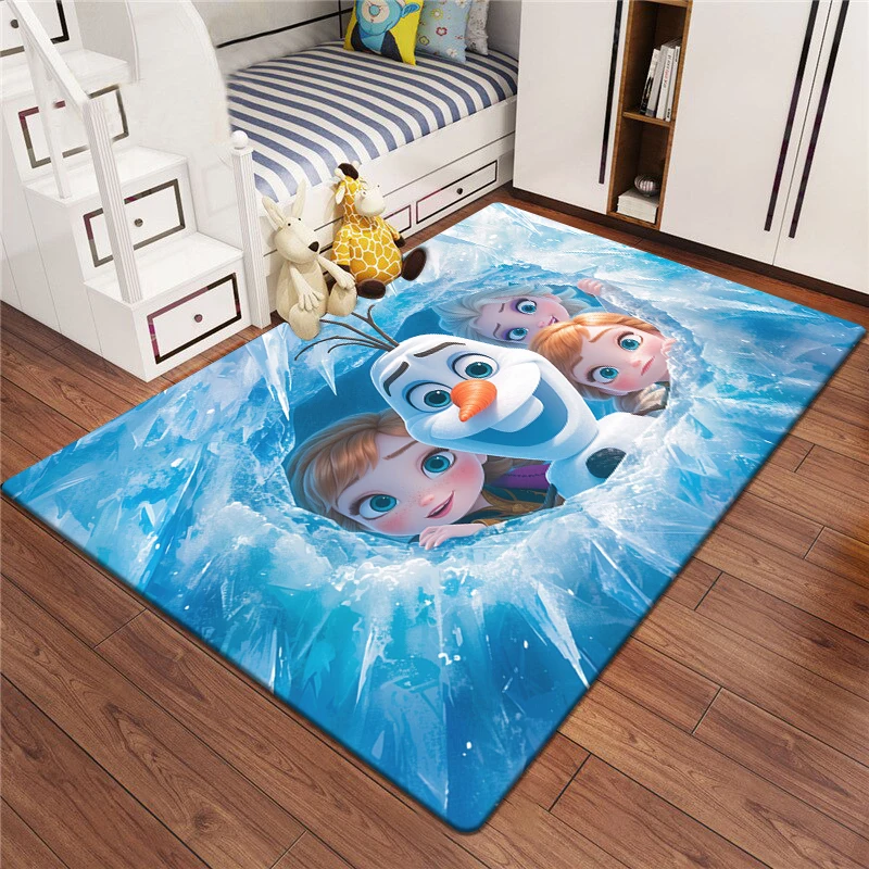 Frozen Elsa Princess HD Printing Carpet.Living Room,Bedroom,Decoration,Picnic,Camp,Kitchen,Crawling Mat.bathroom Door Rug