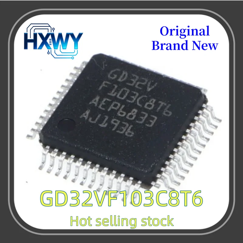 (2/20pieces) GD32VF103C8T6 GD32VF103C8 LQFP-48 MCU New Electronic Parts Fast Delivery High Quality In Stock