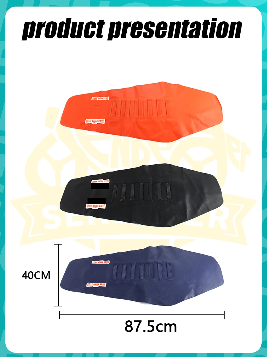 For KTM SXF Honda CRF Yamaha WR Funda Asiento Moto Capa De Banco Motocross Dirt Bike Anti-Slip Gripper Seat Cover Accessories