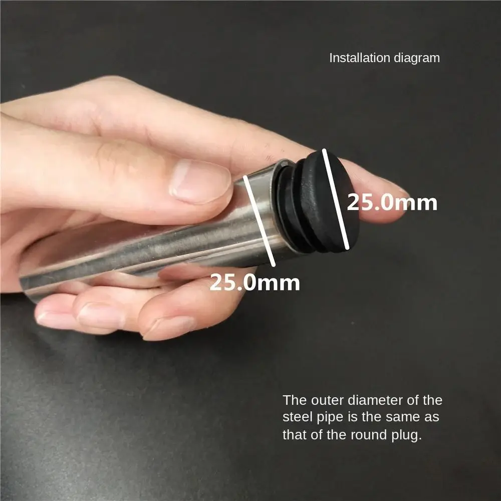 10Pcs Steel Pipe Furniture Leg Plug Pipe Inserts Plugs Non-slip Round Tube Dust Cover Floor Protectors 16 19 22 25mm