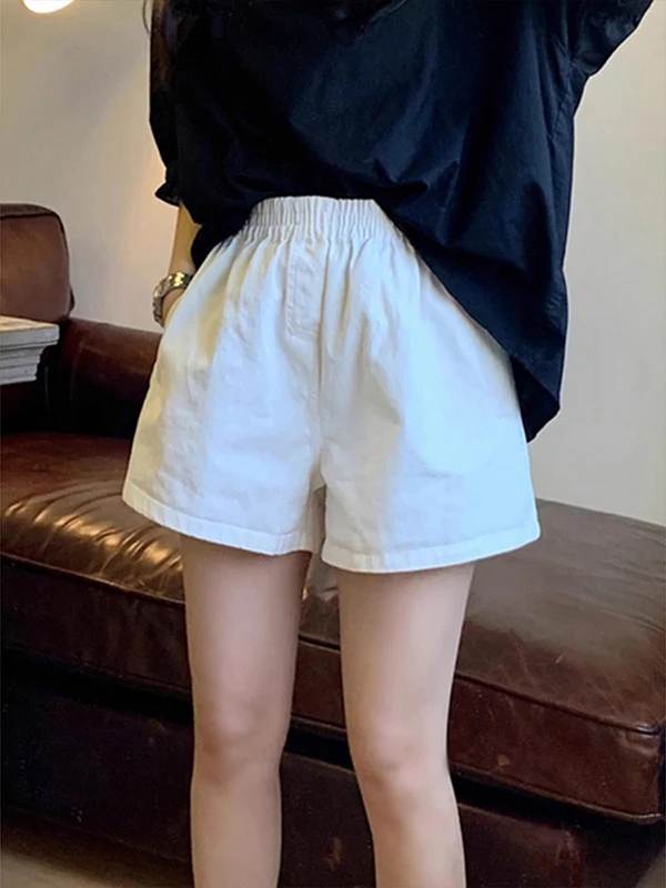High-End Women's Fashion Loose Wide Leg Casual Pants Elastic Waist Summer 2026 Style Elegant Slimming Casual Trousers