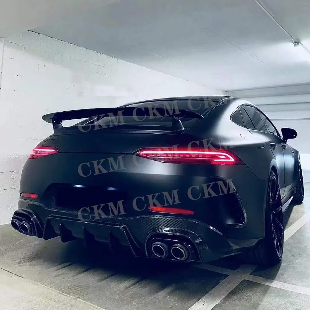 

Задний диффузор из углеродного волокна, бампер, спойлер, аксессуары для Mercedes Benz AMG GT63 S, 4-дверный 2019 2020 2021 2022 2023