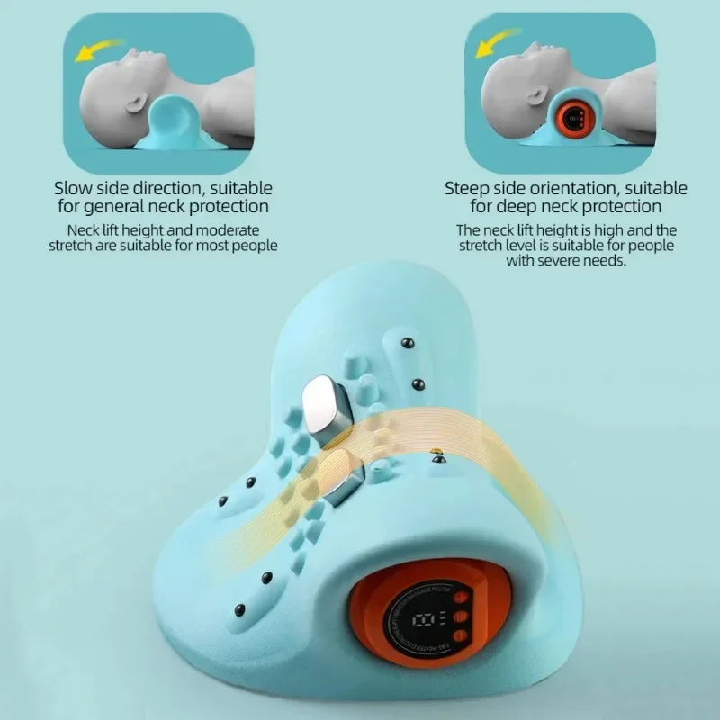 

Multi Functional Electric Neck Massager USB Infrared Heating Airbag Neck Traction Vibration Shoulder Support Relaxation