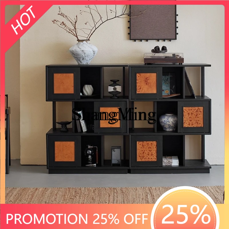 

SM home medieval style combination locker integrated solid wood floor-to-ceiling living room home wall display cabinet