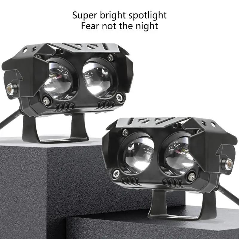 2026 New High Intensity Bright Motorbike LED Light Double Color White Yellow 50000Hrs Life Metal Construction For Road