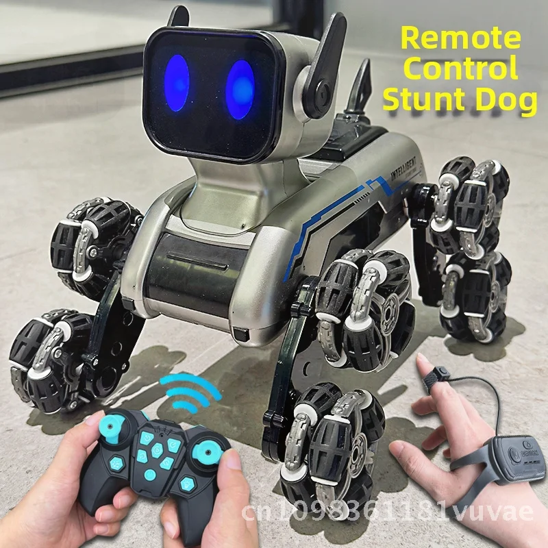 Kinder-Fernbedienung, achträdriges Stunt-mechanisches Hundespielzeug, intelligenter Roboter mit Gestensensor, elektrisches Spielzeug für Jungen
