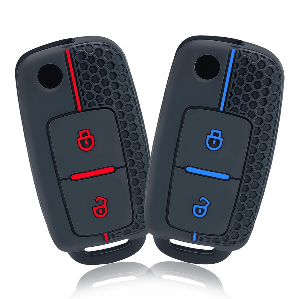 

Силиконовый чехол для ключей автомобиля VW T5 Polo Passat Volkswagen Golf 4 5 6 Caravelle Skoda Fabia Octavia Ligier JS Seat Toledo