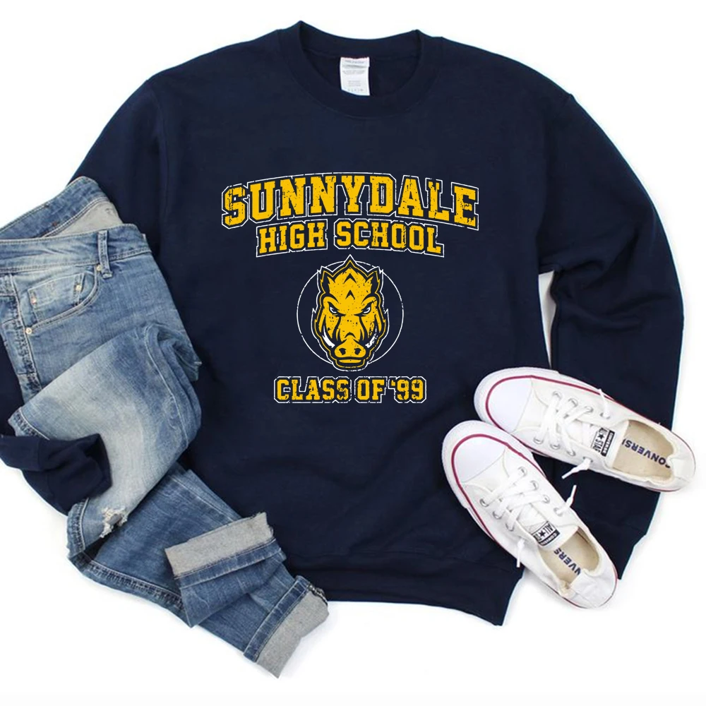 Buffy The Vampire Slayer Sweatshirt Sunnydale High School Unisex Hoodie Sunnydale Class of 99 Tv Series Crewneck Sweatshirts