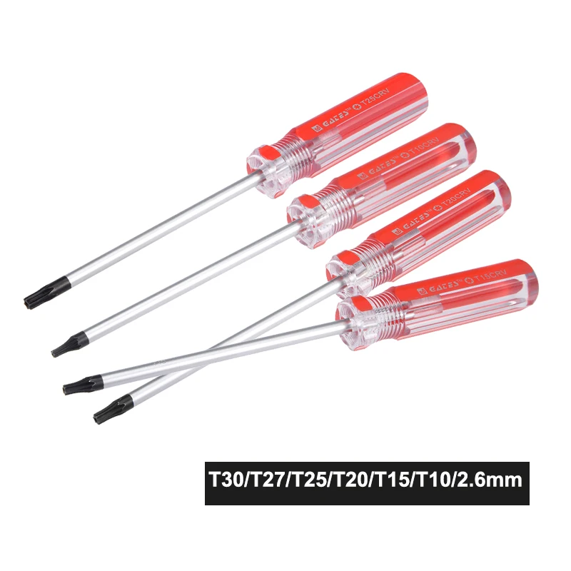 

T30/T27/T25/T20/T15/T10/2.6mm Precision Magnetic Screwdriver Torx Screwdriver Phone Repair Tools Hand Tools Cr-V Steel Shaft