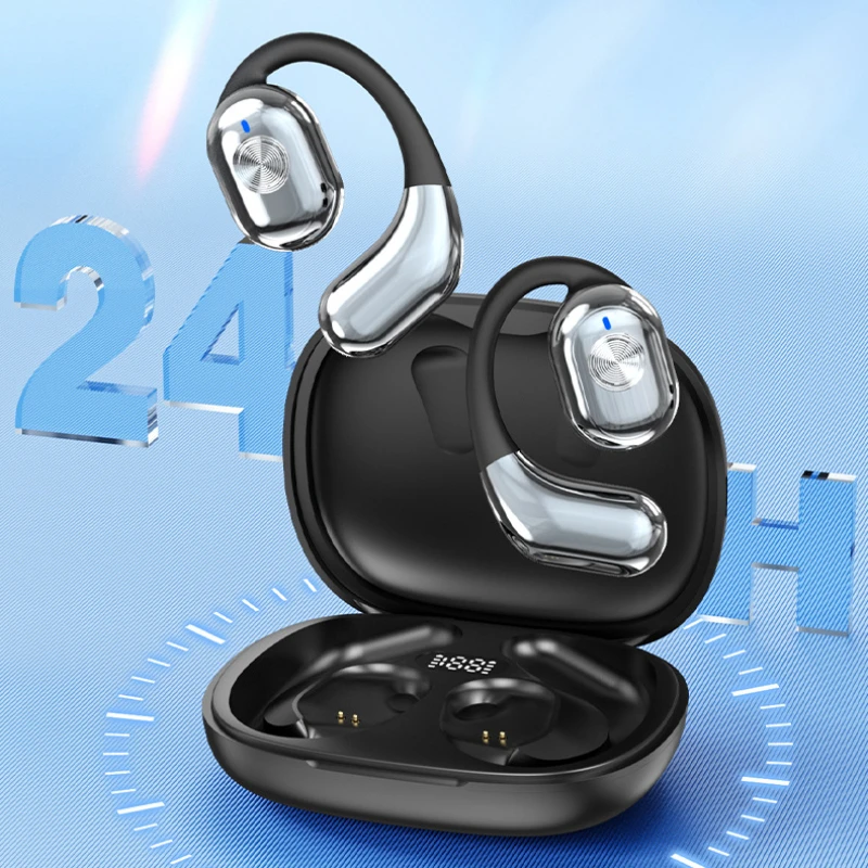 

New Electroplating Ear-hook Bluetooth Earphones OWS ENC True Wireless Noise-cancelling Earbuds Sports Gaming Headsets for Xiaomi