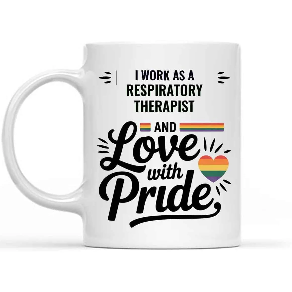 

Кружка для респираторных терапевтов Retreez - Забавный подарок для RRT/CRT с дизайном аппарата ИВЛ, белая керамическая кофейная чашка 330 мл, подходит для респираторных специалистов, S