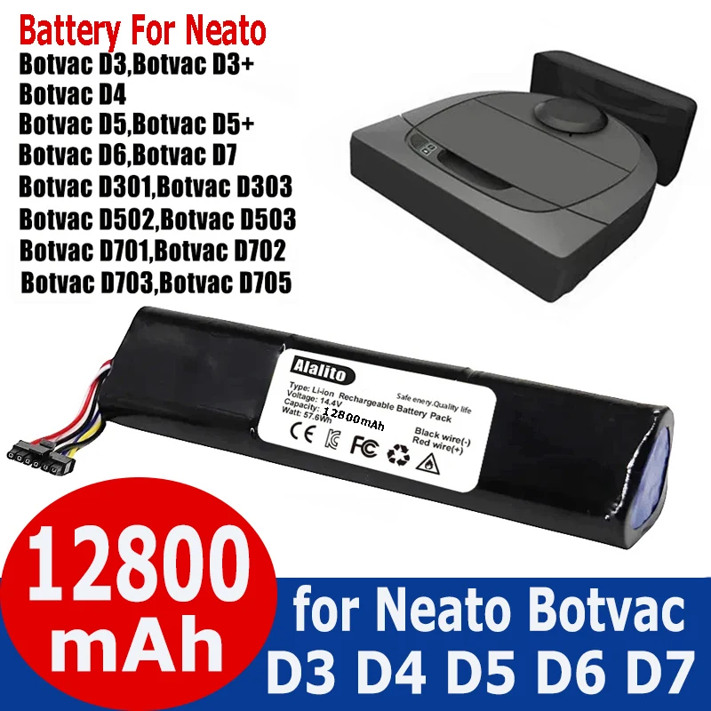 

Replacement Battery for Neato Botvac Connected,D3,D3+,D4,D5,D5+,D6, D7 Robotic Vacuum Cleaners,Part Number: 945-0225/205-0011