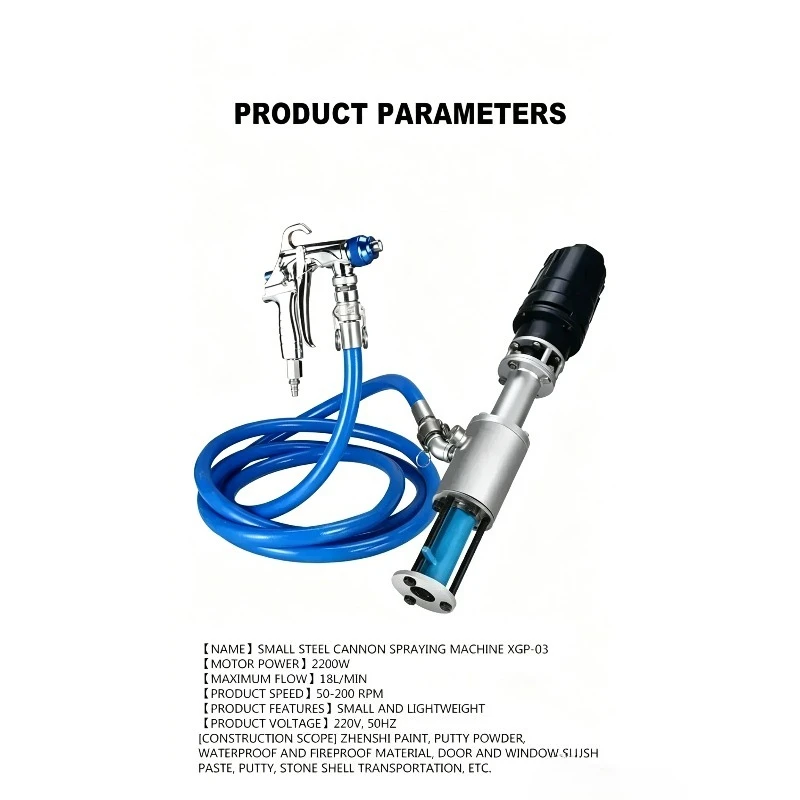 Double Gun Spraying Machine All-in-one Machine Exterior Wall Putty Waterproof Fireproof Paint Sprayer Putty Spray Gun