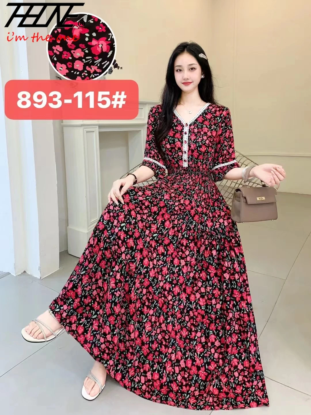 THHONE Summer Dress Women 2024 Vestidos De Mujer Robe Maxi Long Indian Casual Beach coreano floreale cotone lino abiti bohémien