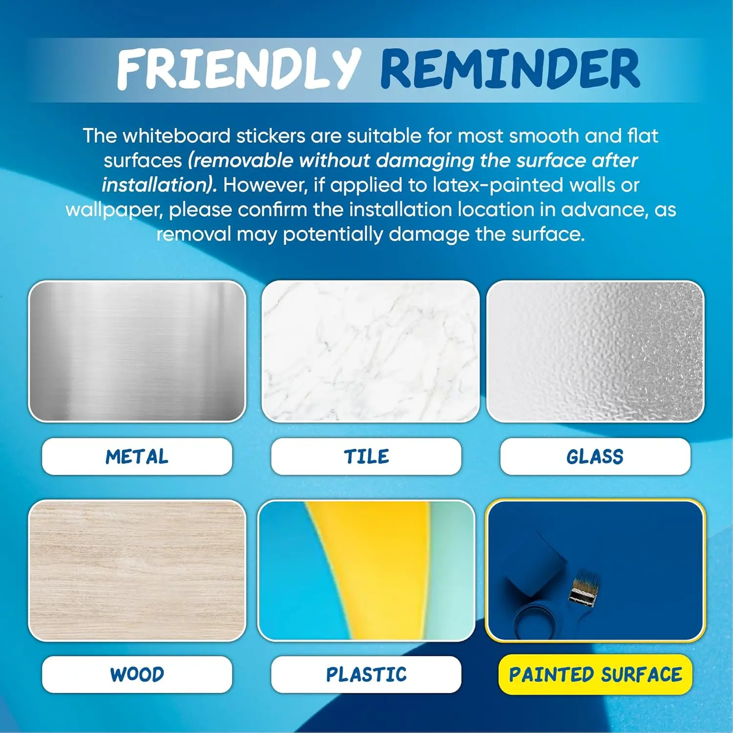 Magnetic Whiteboard Sticker, 60x36 Inches, Self-Adhesive Dry Erase Board for Office Home Playroom