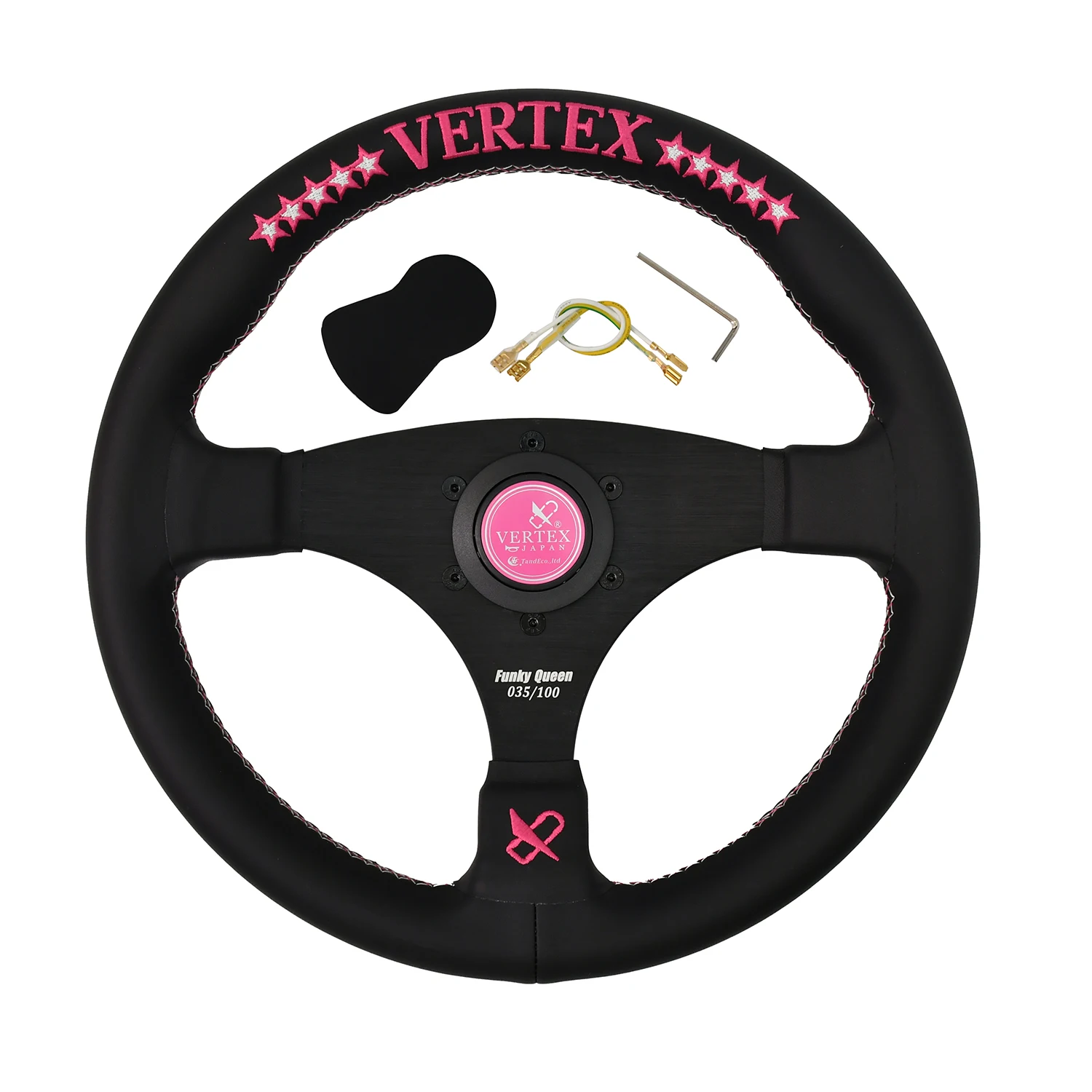 

Vertex Sports Steering Wheel For Drift Leather Embroidery Racing modified Interior Parts Universal Car Steering Wheel