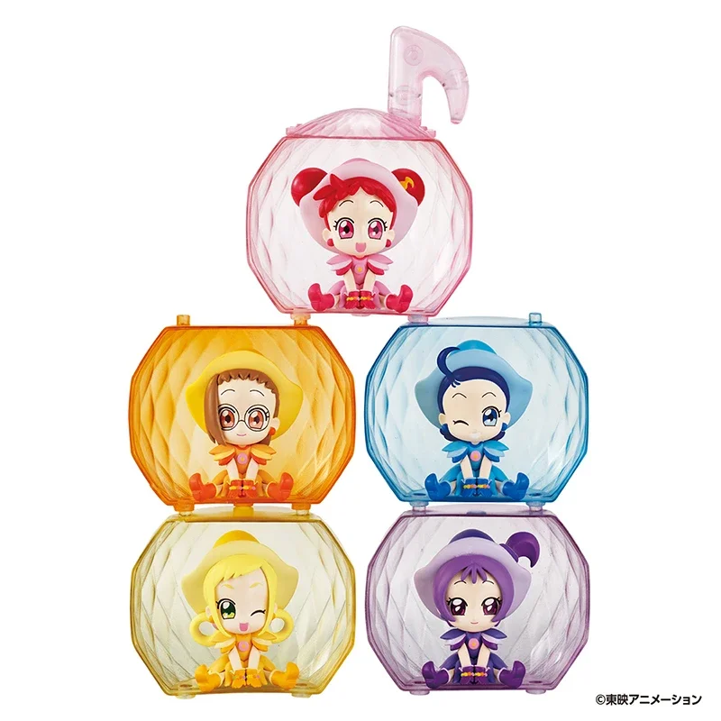 Bandai Genuine 5Pcs Gashapon Harukaze DoReMi Action Figure Ojamajo Doremi Anime Toys For Kids Gift Collectible Model Ornaments