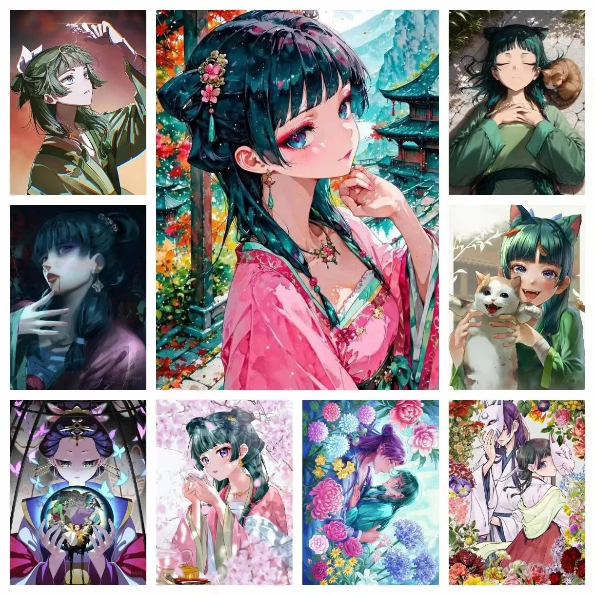 

2025 New Anime Oil Painting By Numbers The Apothecary Diaries Handmade Paint with NumbersHome Decor, Wall Art Perfect Gift