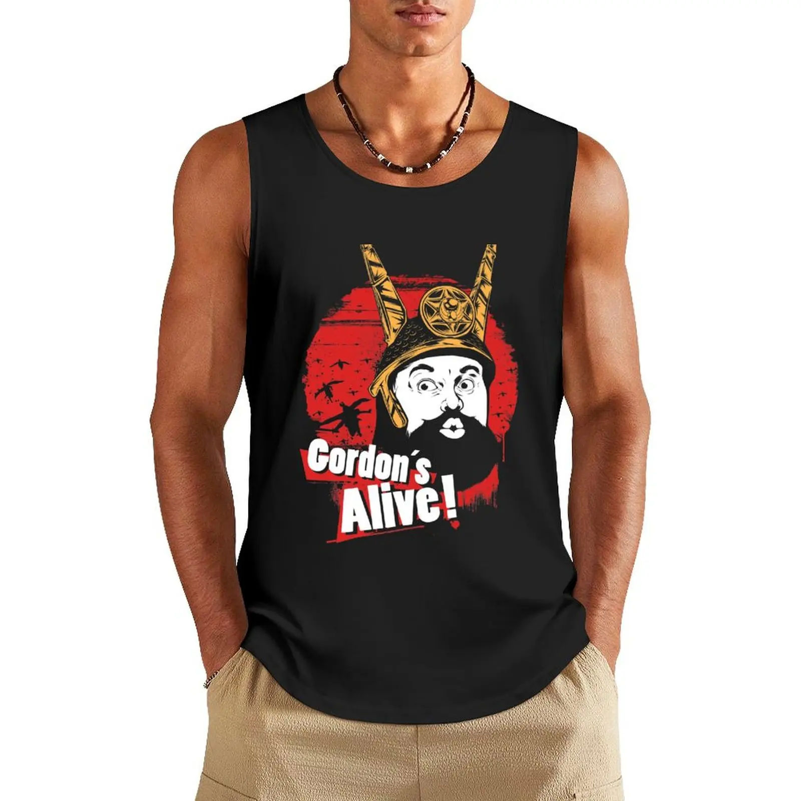 Gordon's Alive! Tank Top rompi untuk pria gym