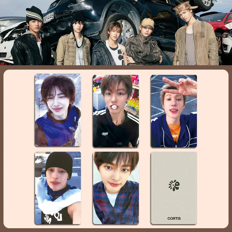 بطاقات صور Kpop CORTIS COLOR OUTSIDE THE LINES EP بطباعة مزدوجة الجوانب بطاقة LOMO مجموعة هدية لمحبي جيمس مارتن جوشون
