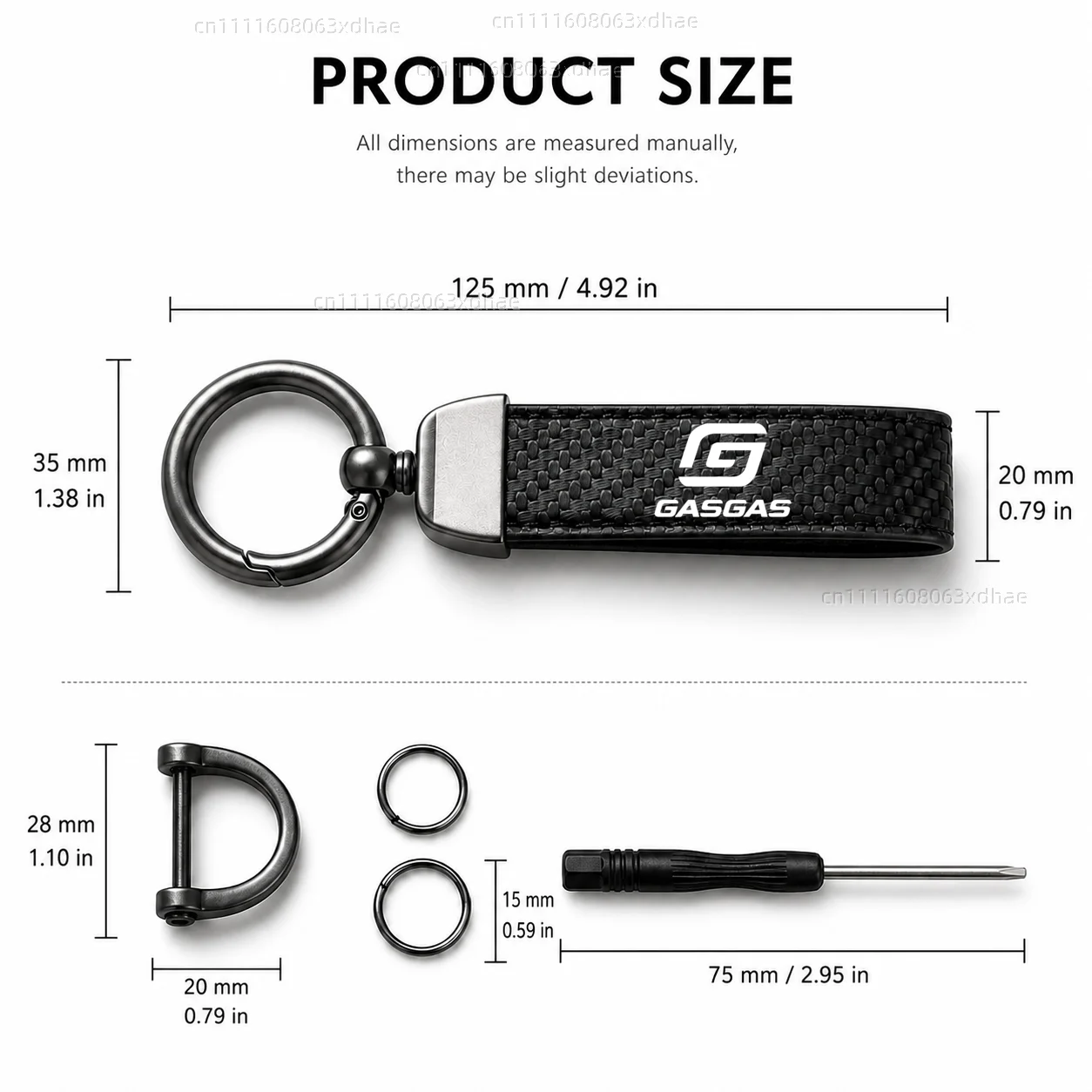 High-Grade Leather Motorcycle Keychain Holder Keyring Accessories For GASGAS MC450F EC300 GP SM 700 900 EC