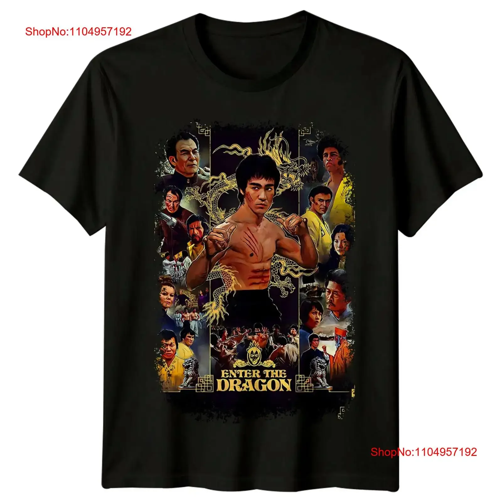 Enter the Dragon 1973 Filmplakat inspiriertes T-Shirt Retro 80er Jahre Vintage Washed Lässige Streetwear-Designerkleidung Unisex-Mode