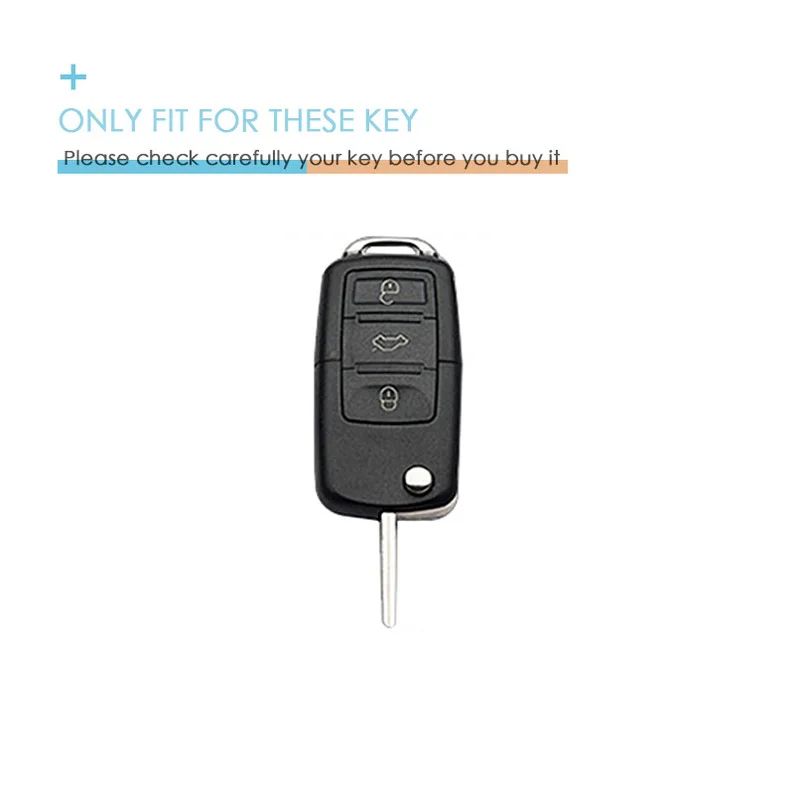 Z+ Zinc Alloy Car Key Fob Cover Case Holder Shell For VW Golf Polo Skoda Octavia