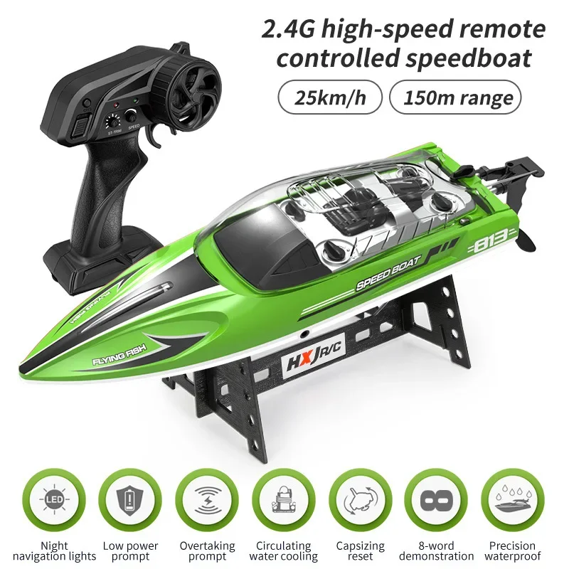 Cool spul rc schip: hot stijl 25 km/u hoge snelheid 2.4G afstandsbediening boot model, elektrische water rc boten, speelgoed voor kinderen geschenkdoos