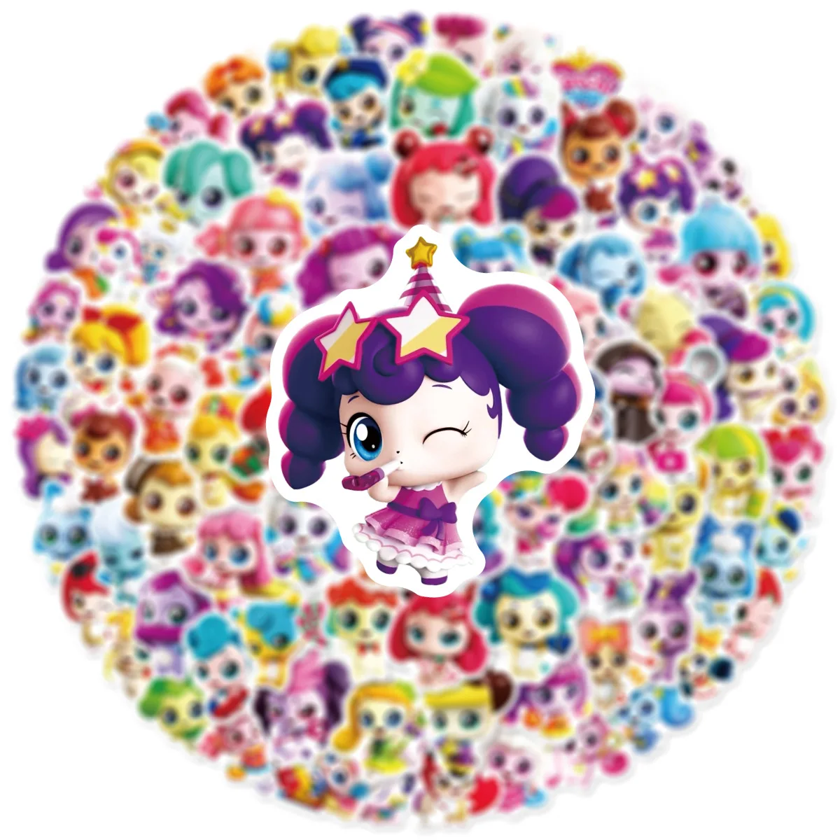 100PCS Small Size Cartoon Cute & Wonderful Graffiti Stickers DIY Phone Notebook Stickers Waterproof Kids Stationary Stickers