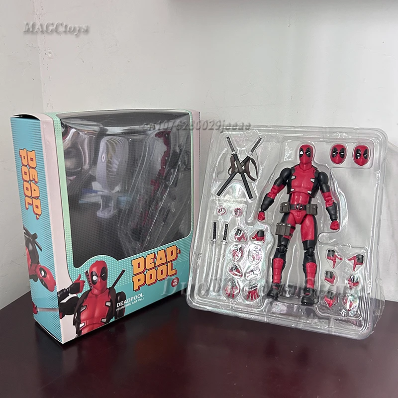 Mafex 082 X-Men Deadpool Action Figure Comic Version Collectable Model Toy Doll Gift